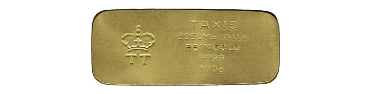 Thurn und Taxis goldabrren 100 Gramm
